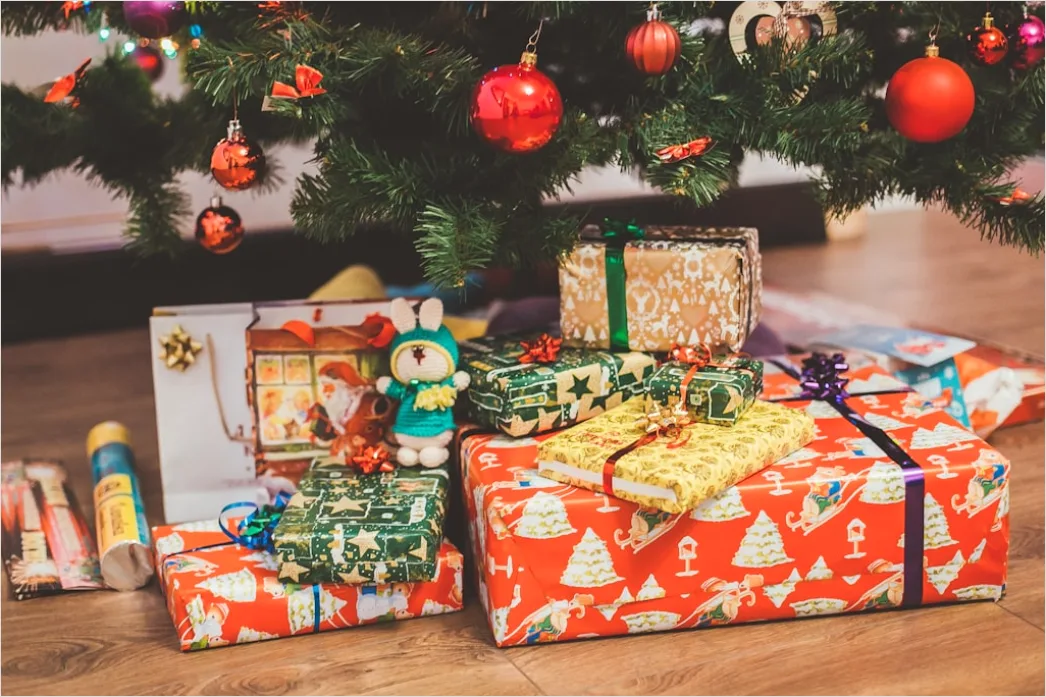 Weihnachten Geschenke Unter Baum Nahaufnahme 97dd