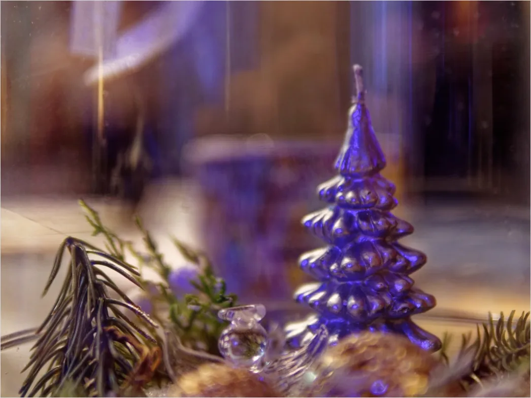 Detail Weihnachten Tischdekoration Elegant Kerzen Tannenzweige Number 15