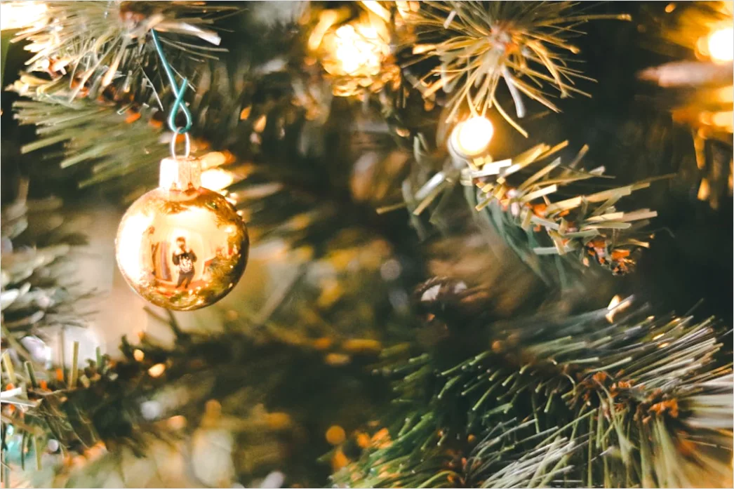 Detail Weihnachtsbaum Detail Kugeln Nahaufnahme Bokeh Number 19