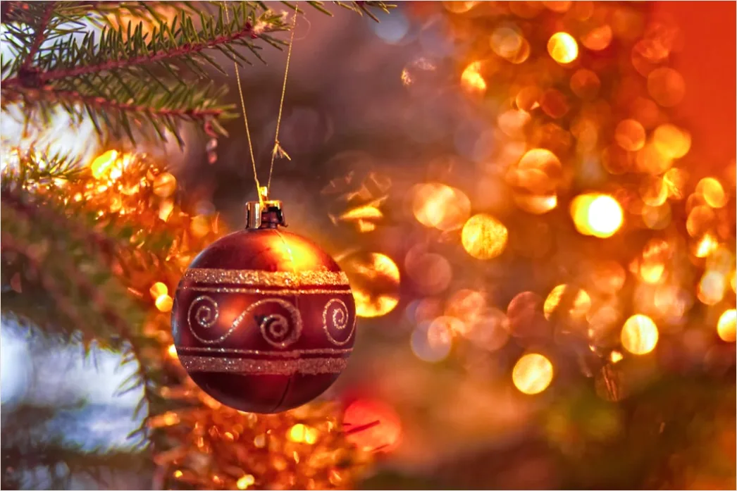Detail Weihnachtsbaum Detail Kugeln Nahaufnahme Bokeh Number 9