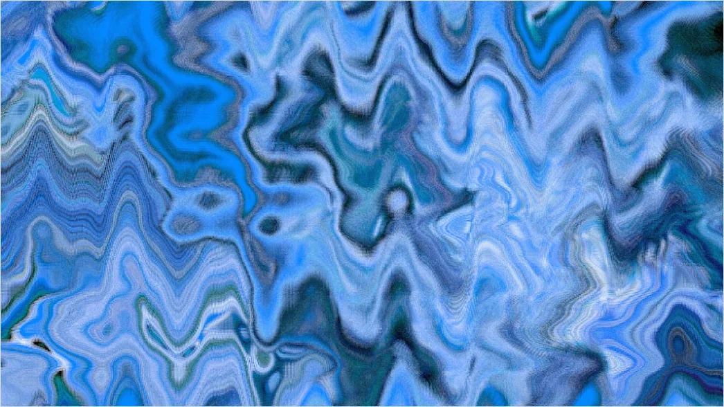 Detail Wellen Abstrakt Hintergrund Blau Fließend Number 15