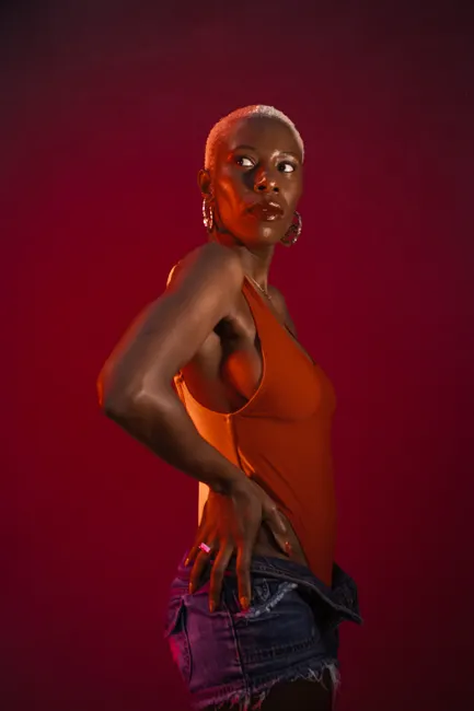 Woman Portrait Strong Empowered Expression Studio 85cb