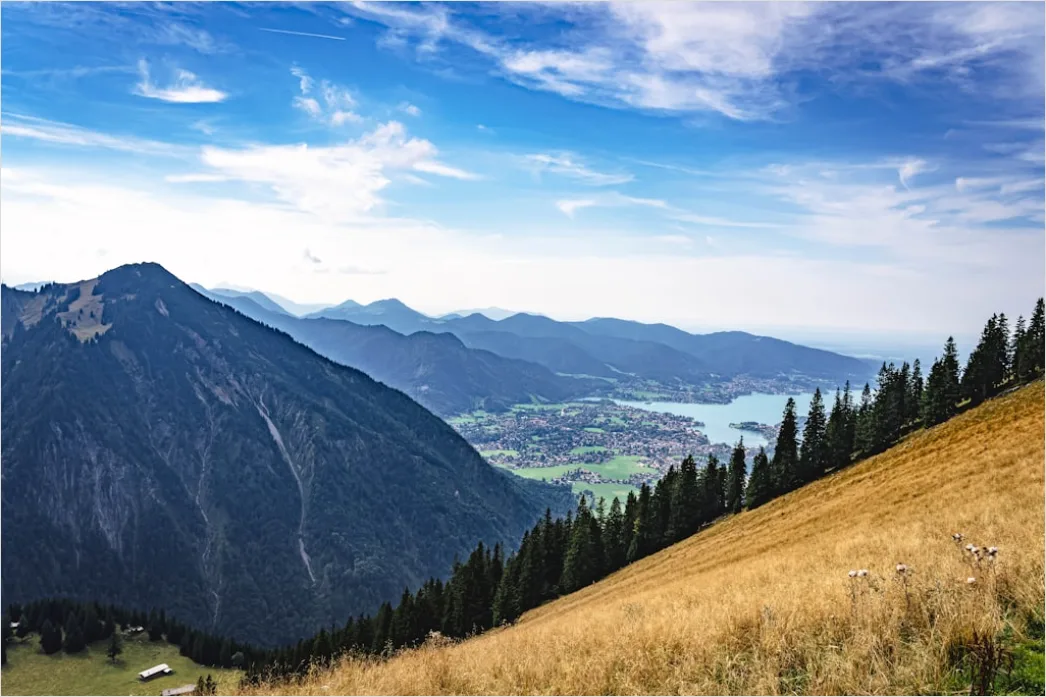 Alpen Herbst Laub Bunt Bergpanorama Bb64