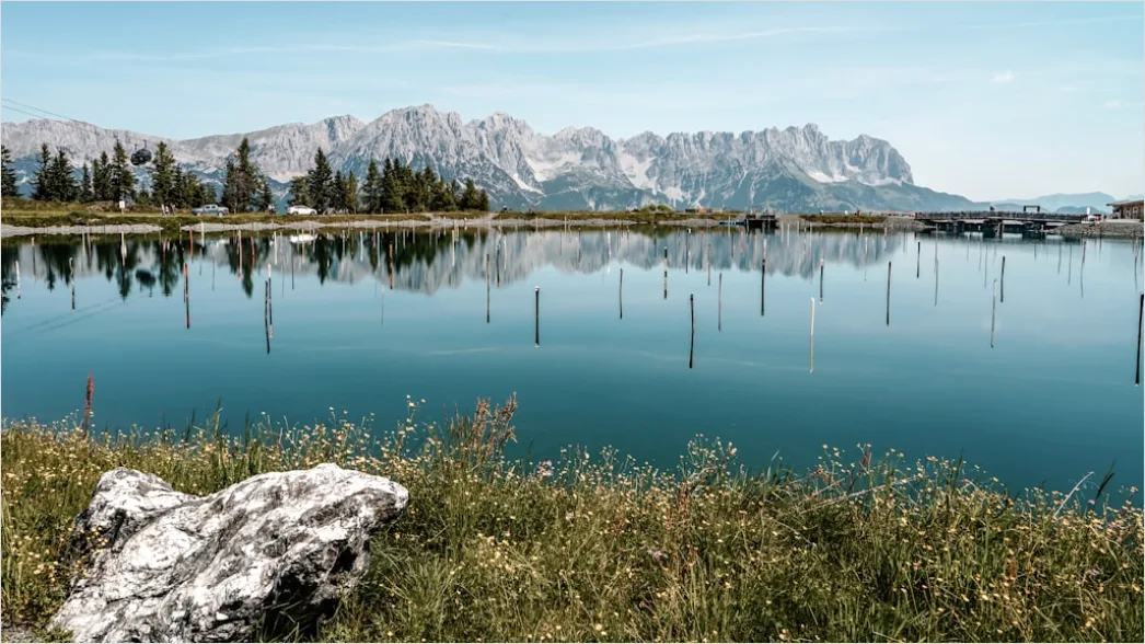 Detail Alpen Spiegelung Bergsee Morgen Number 14