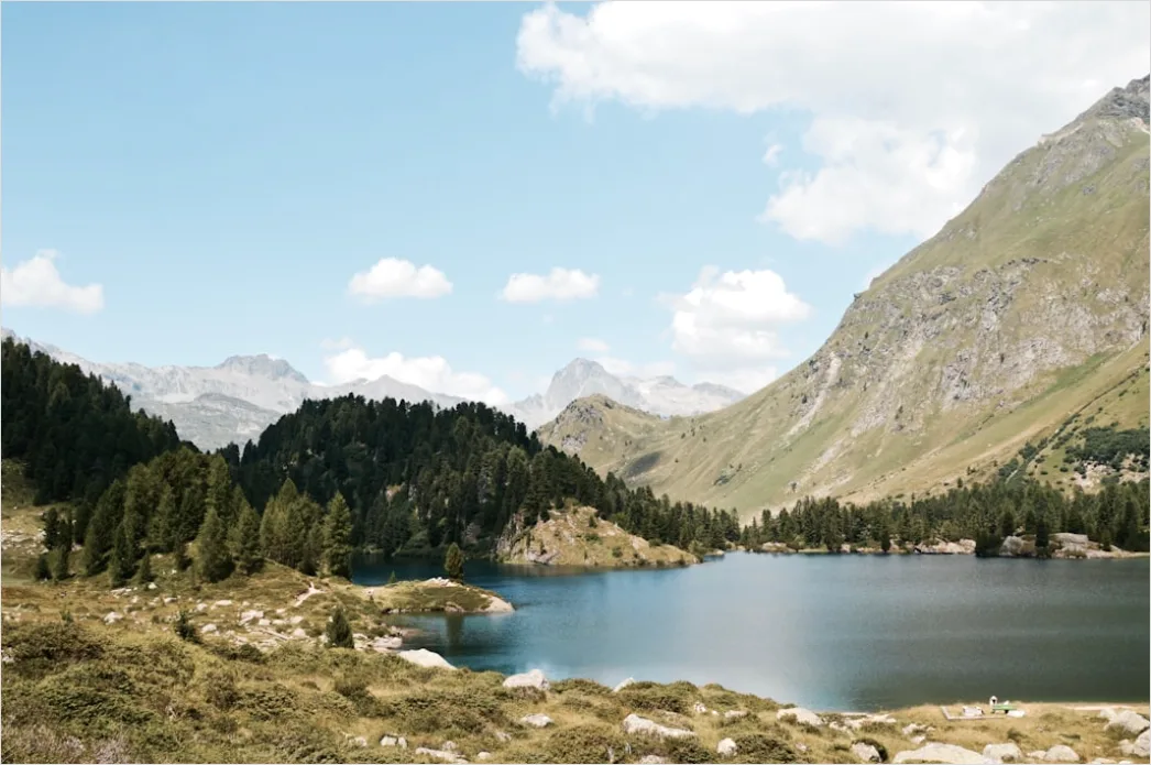 Detail Alpen Spiegelung Bergsee Morgen Number 18