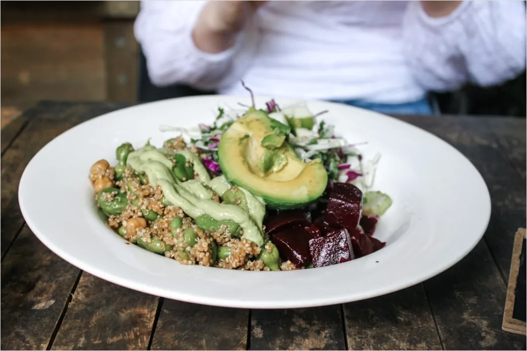 Detail Avocado Salat Teller Nahaufnahme Gesund Number 14