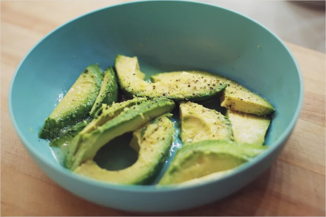 Detail Avocado Salat Teller Nahaufnahme Gesund Number 17