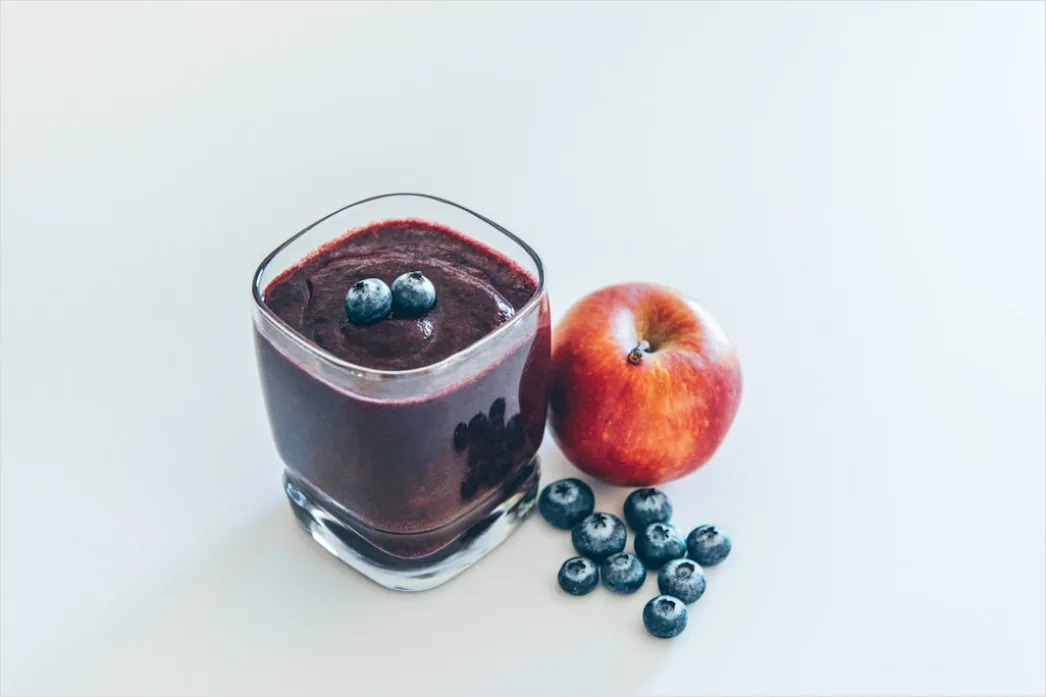 Detail Beeren Smoothie Glas Strohhalm Nahaufnahme Number 20
