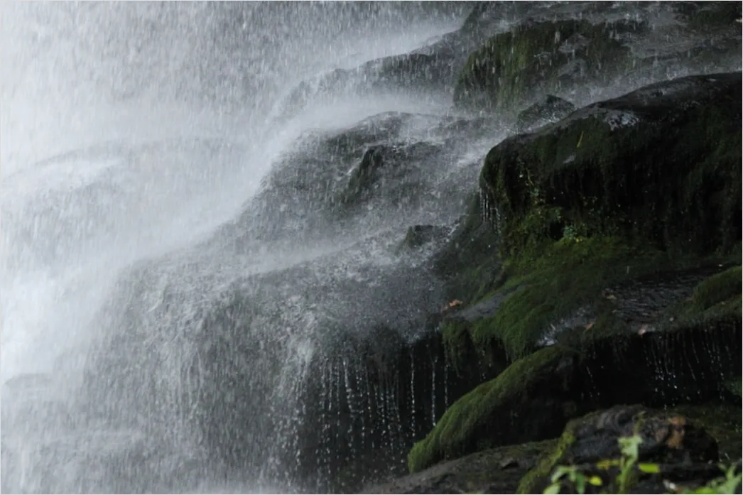 Detail Bergbach Wasserfall Nahaufnahme Felsen Number 18