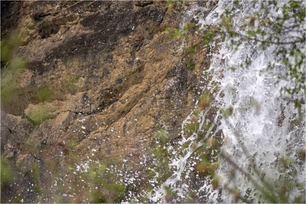 Detail Bergbach Wasserfall Nahaufnahme Felsen Number 10