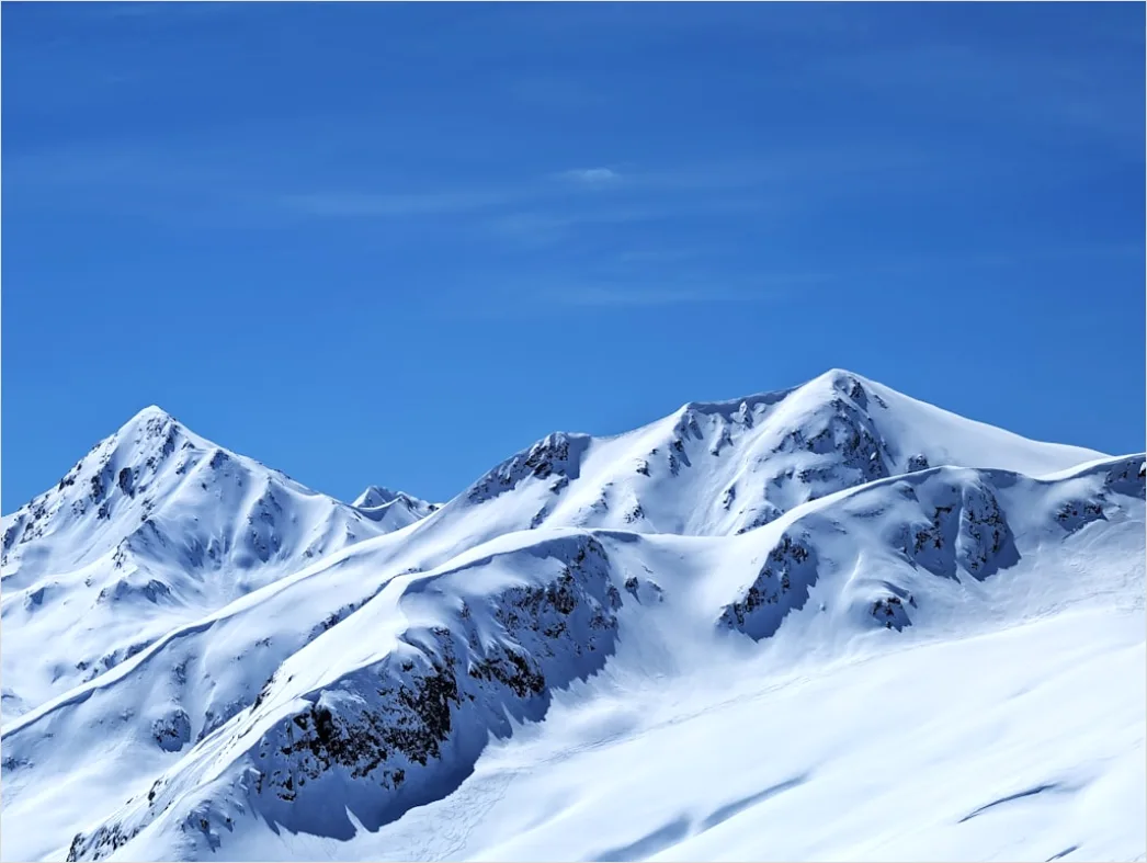Detail Berggipfel Schnee Winter Blauer Himmel Number 2