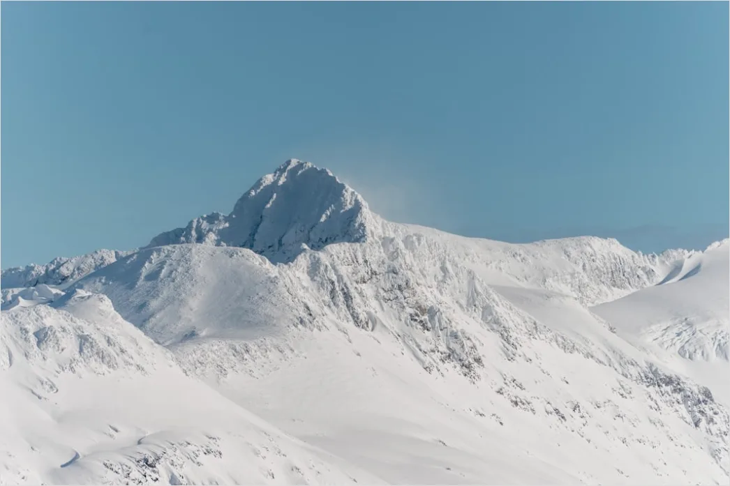 Detail Berggipfel Schnee Winter Blauer Himmel Number 11