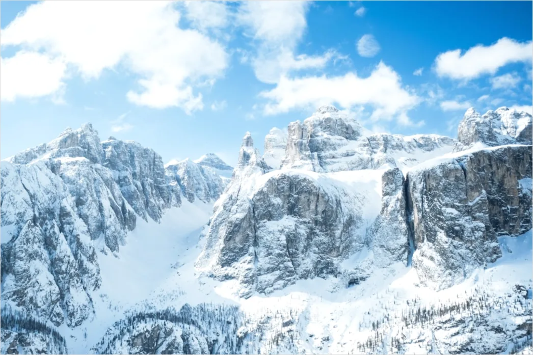 Detail Berggipfel Schnee Winter Blauer Himmel Number 19