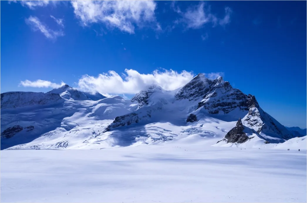 Detail Berggipfel Schnee Winter Blauer Himmel Number 20