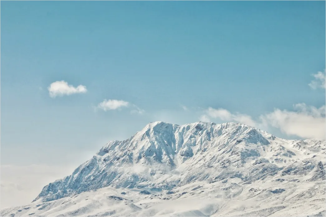 Detail Berggipfel Schnee Winter Blauer Himmel Number 4