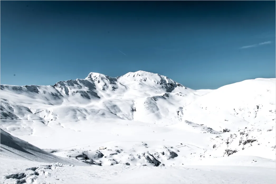 Detail Berggipfel Schnee Winter Blauer Himmel Number 7