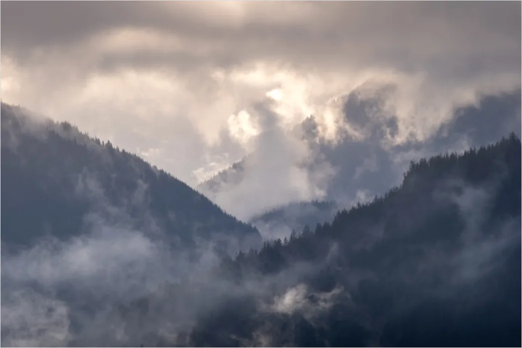 Detail Berglandschaft Sonnenaufgang Nebel Dramatisch Number 15