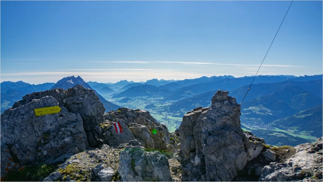 Detail Bergsteiger Gipfel Aussicht Panorama Number 11