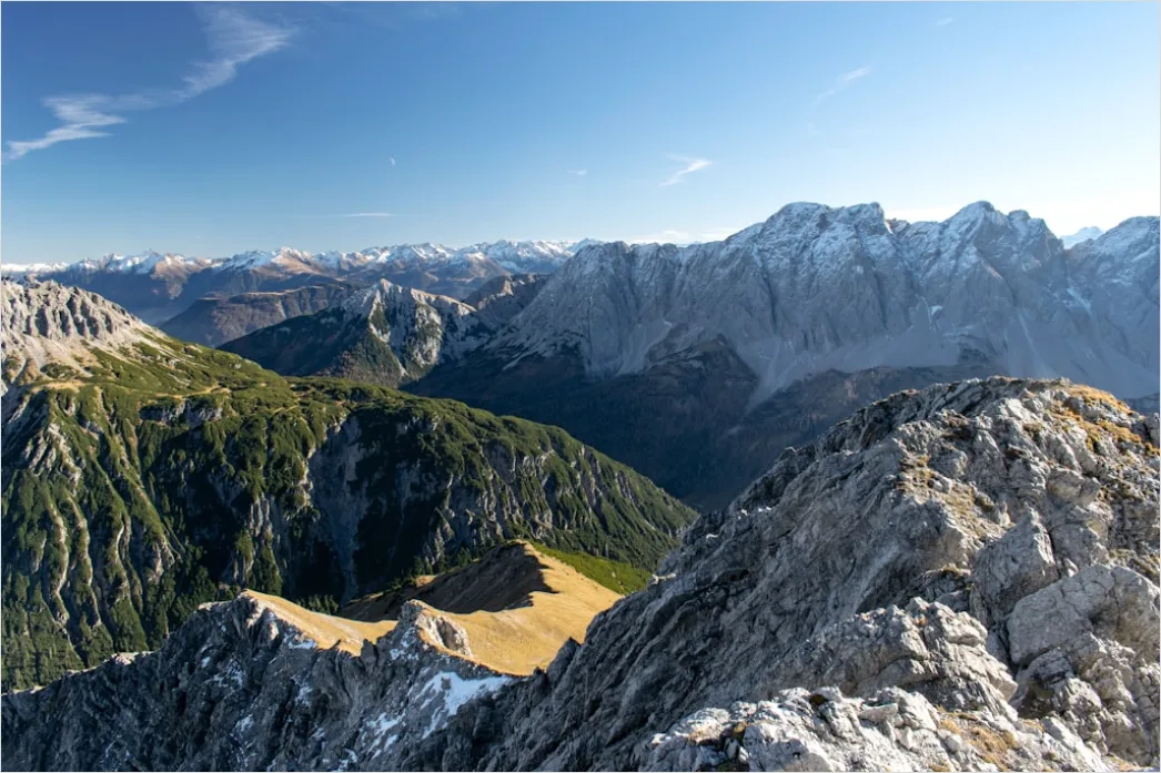 Detail Bergsteiger Gipfel Aussicht Panorama Number 12