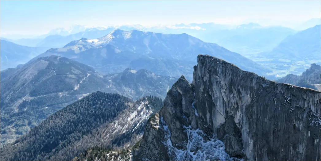 Detail Bergsteiger Gipfel Aussicht Panorama Number 14