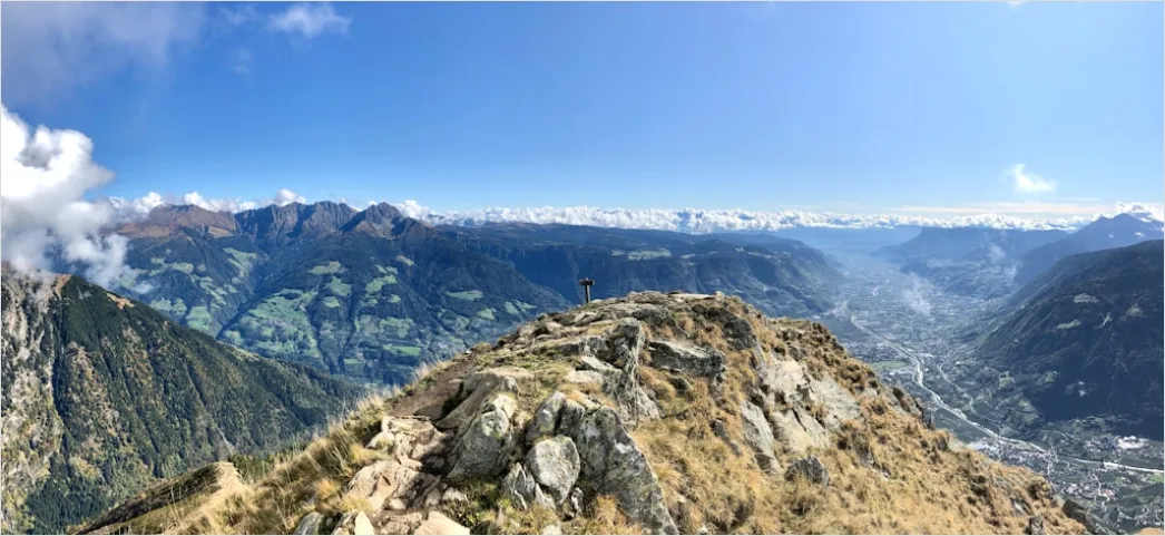 Detail Bergsteiger Gipfel Aussicht Panorama Number 6