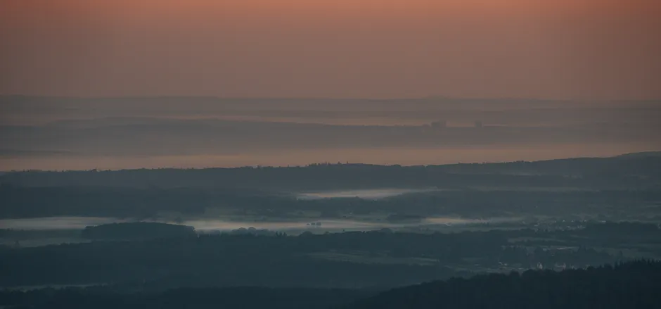 Detail Bergtal Nebel Morgen Stimmungsvoll Number 15