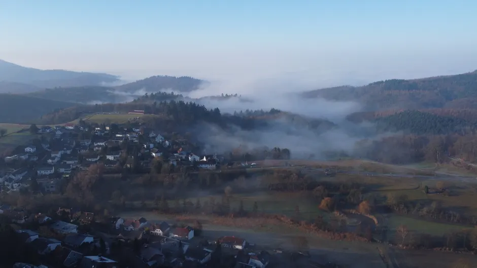 Detail Bergtal Nebel Morgen Stimmungsvoll Number 19