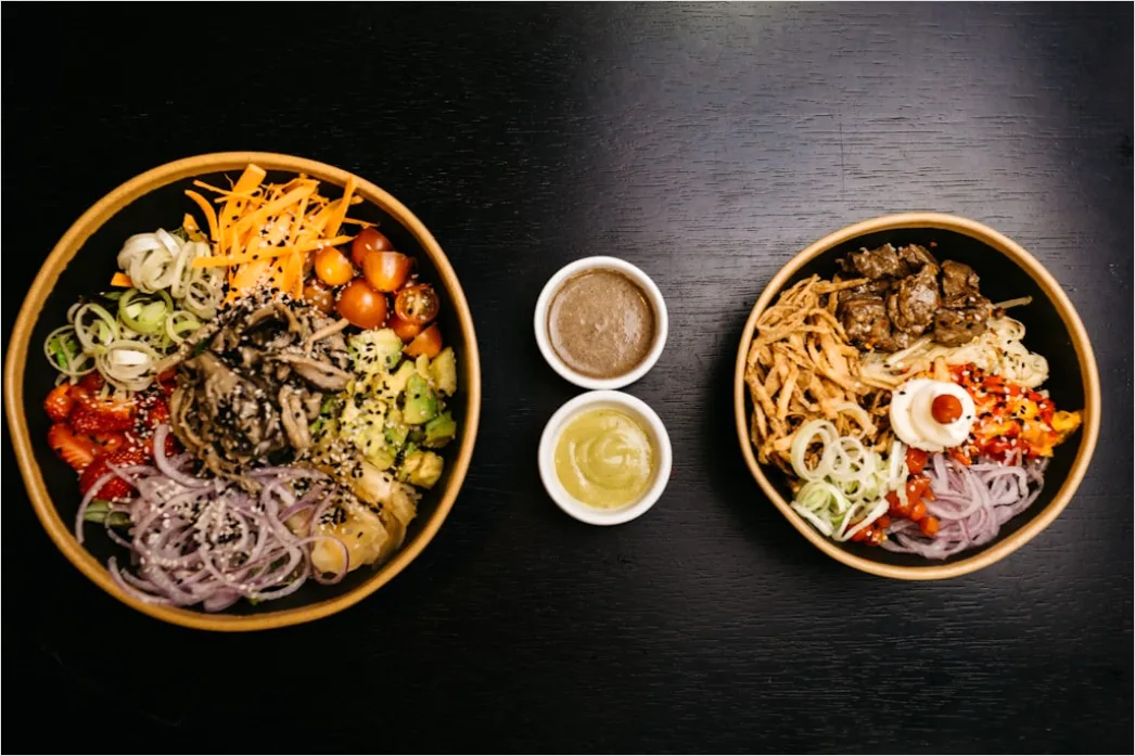 Detail Bowls Meal Prep Woche Draufsicht Number 18