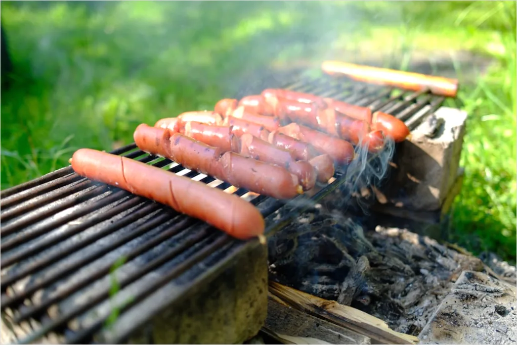 Detail Bratwurst Grill Nahaufnahme Sommer Outdoor Number 3