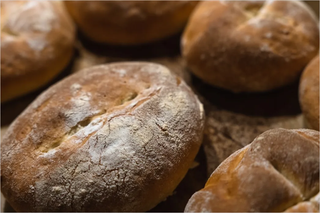 Detail Brötchen Frisch Gebacken Korb Nahaufnahme Number 15