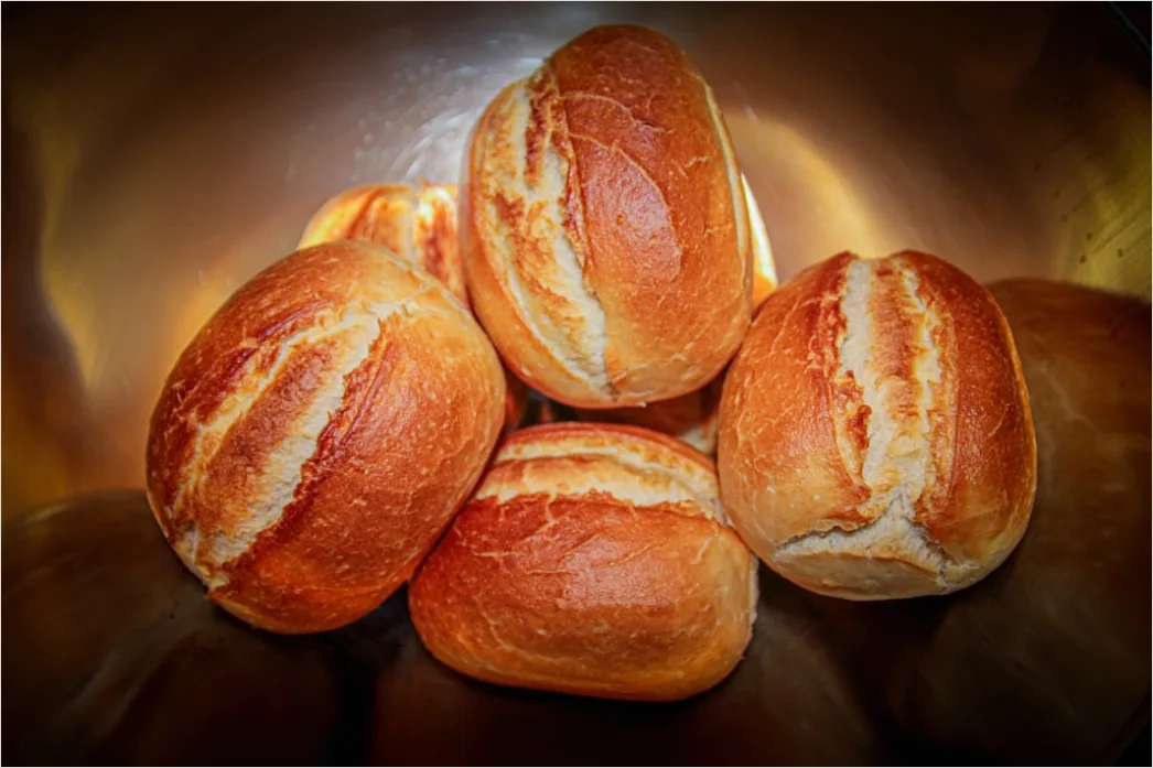 Detail Brötchen Frisch Gebacken Korb Nahaufnahme Number 20