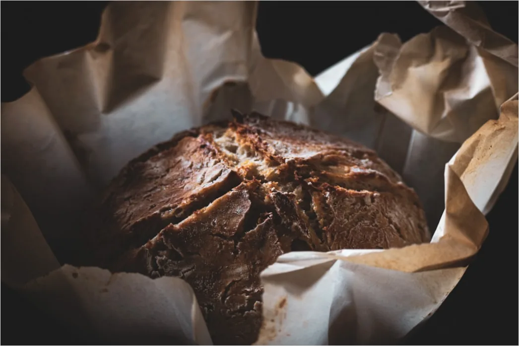 Detail Brot Frisch Gebacken Nahaufnahme Rustikal Number 5