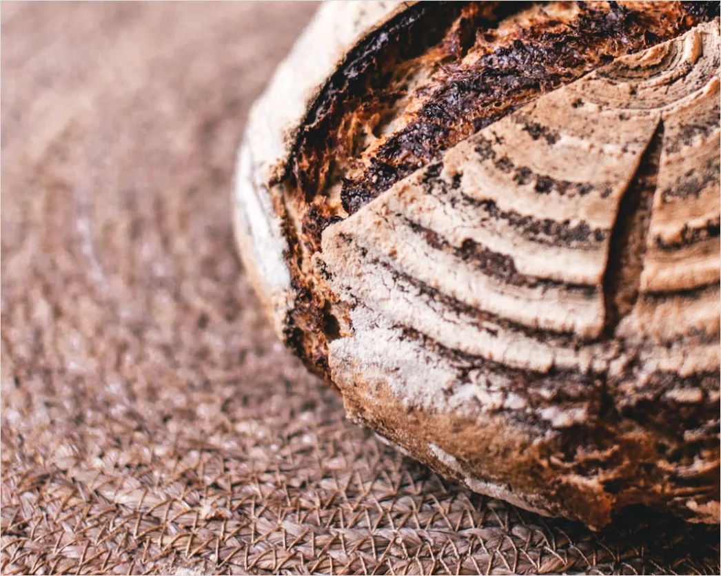 Detail Brot Frisch Gebacken Nahaufnahme Rustikal Number 7