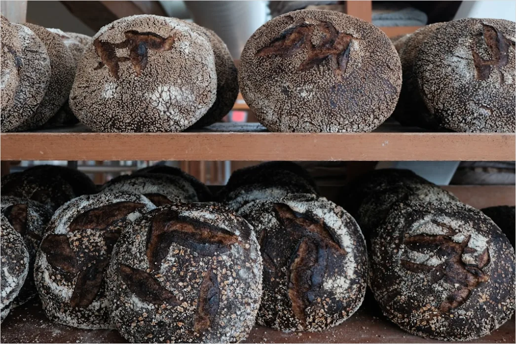 Detail Brot Frisch Gebacken Nahaufnahme Rustikal Number 9