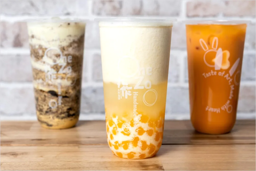 Bubble Tea Glas Perlen Strohhalm Nahaufnahme Eadf
