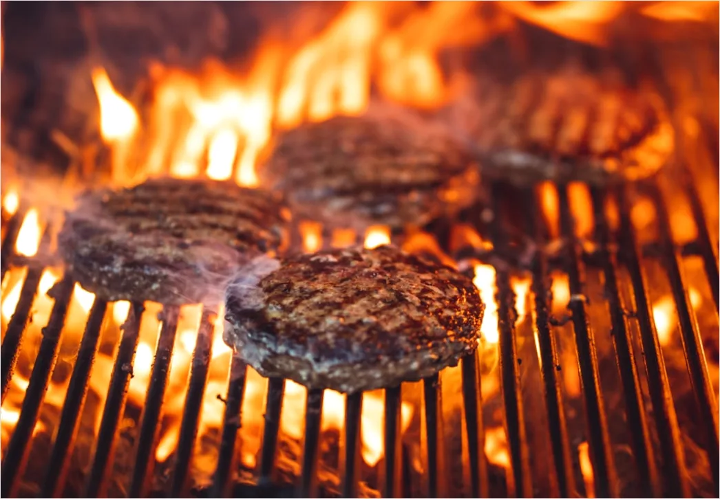 Burger Patty Grillen Nahaufnahme Nahaufnahme 2c85