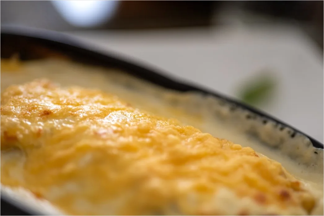 Cannelloni Ueberbacken Teller Nahaufnahme D7a5