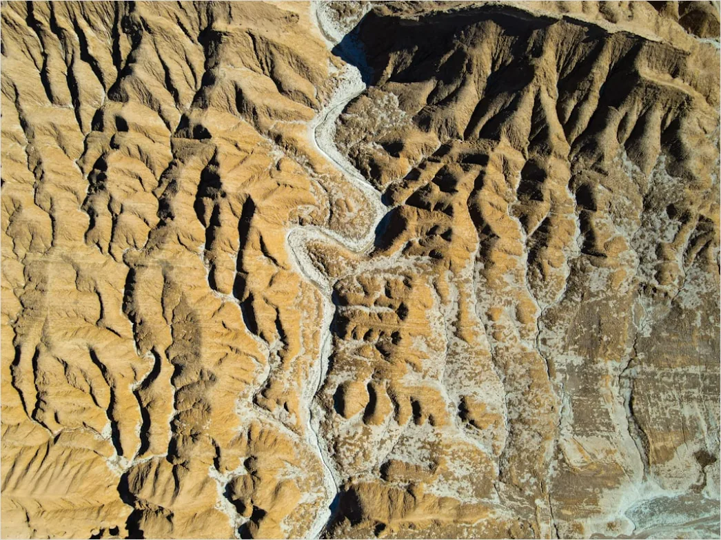 Detail Canyon Wüste Dramatisch Luftaufnahme Number 10