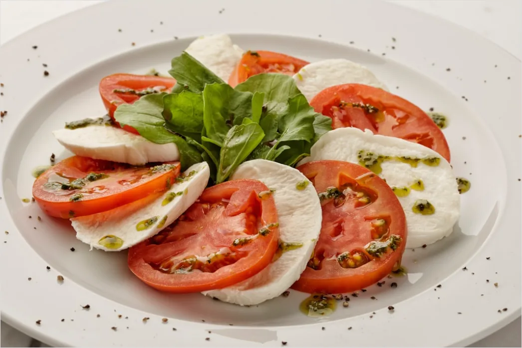 Caprese Salat Mozzarella Tomate Nahaufnahme 427e