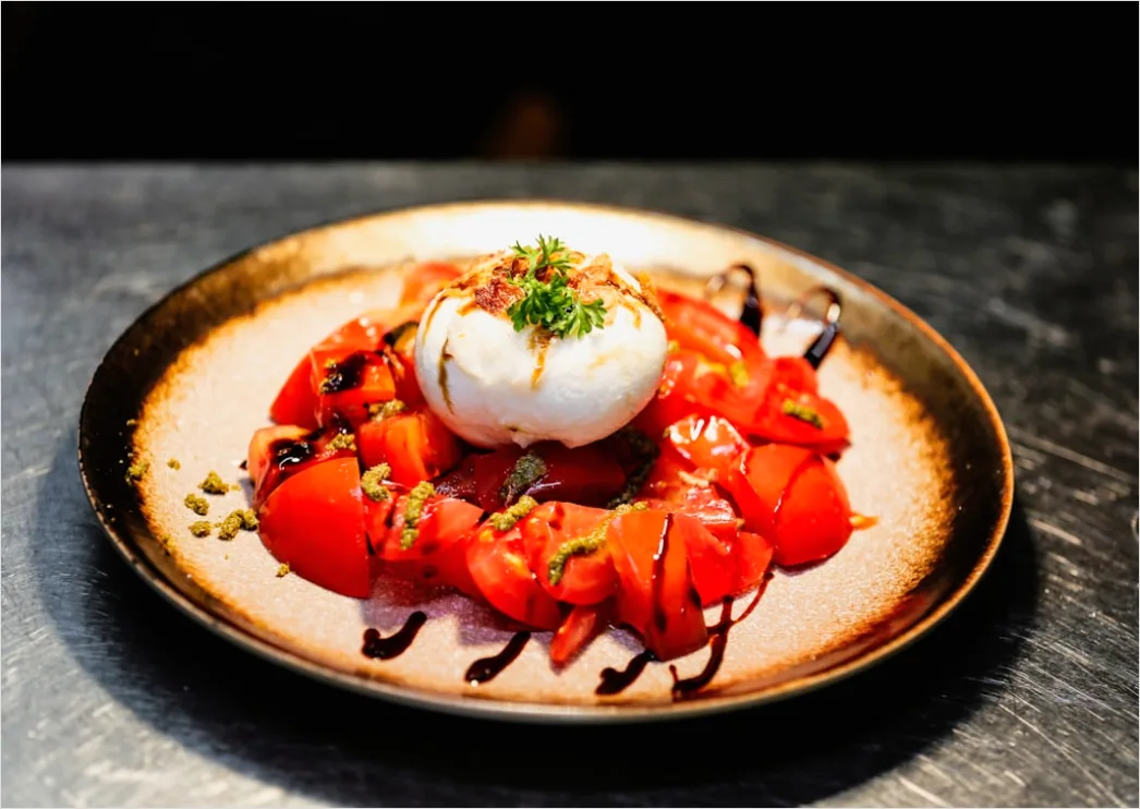 Detail Caprese Salat Mozzarella Tomate Nahaufnahme Number 18