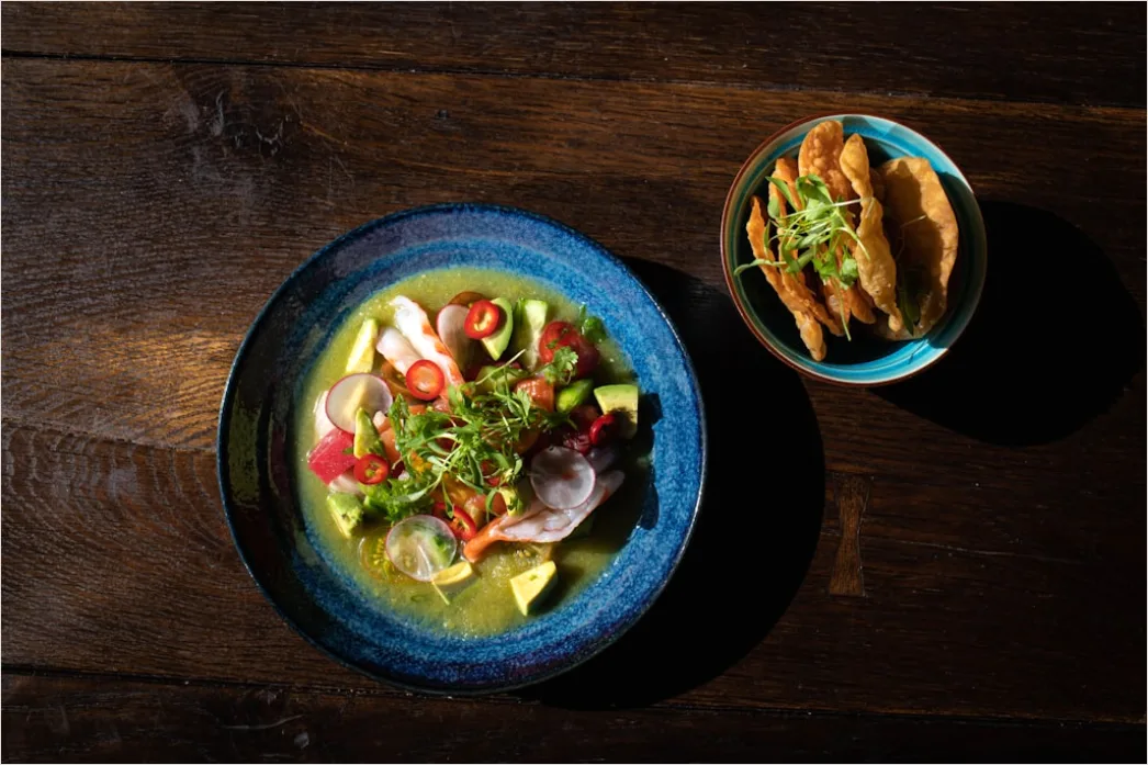 Detail Ceviche Teller Nahaufnahme Frisch Number 11