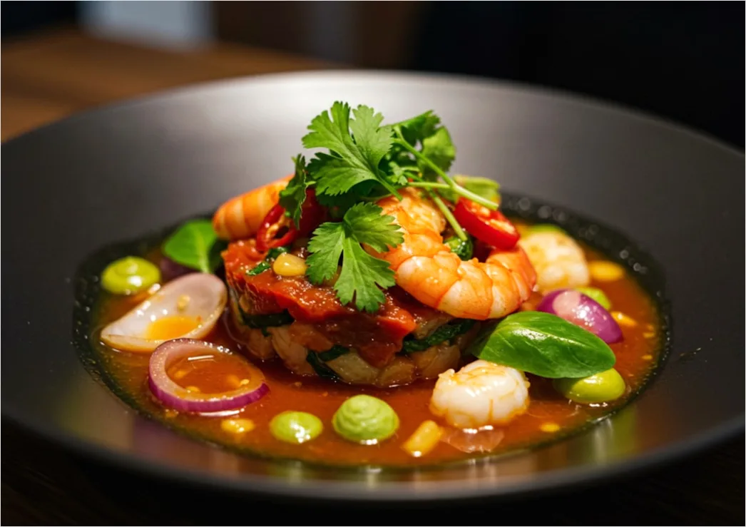 Detail Ceviche Teller Nahaufnahme Frisch Number 12