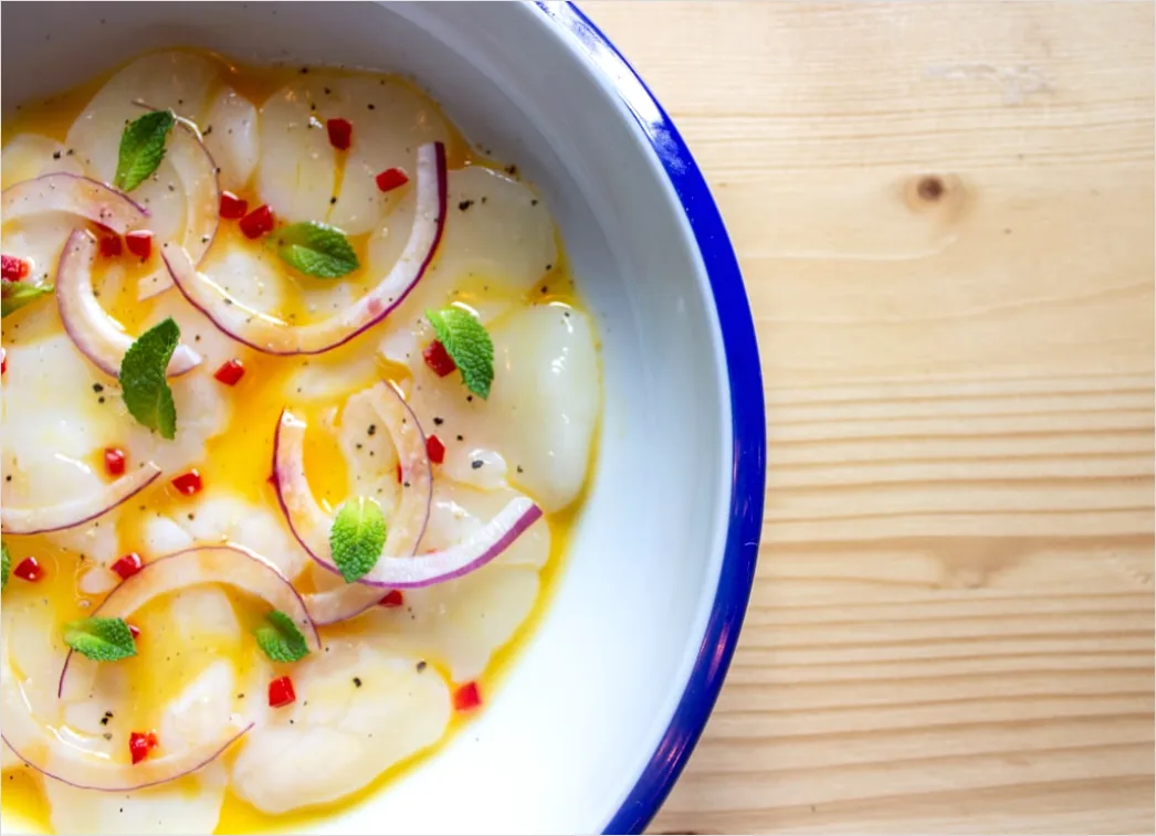 Detail Ceviche Teller Nahaufnahme Frisch Number 15