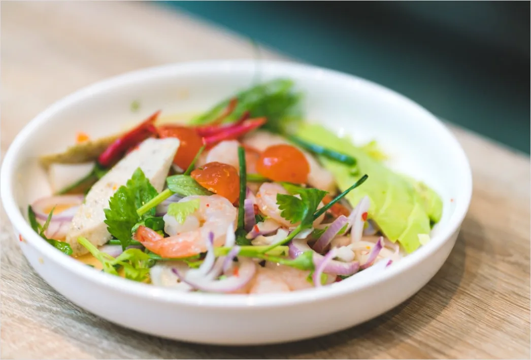 Detail Ceviche Teller Nahaufnahme Frisch Number 16