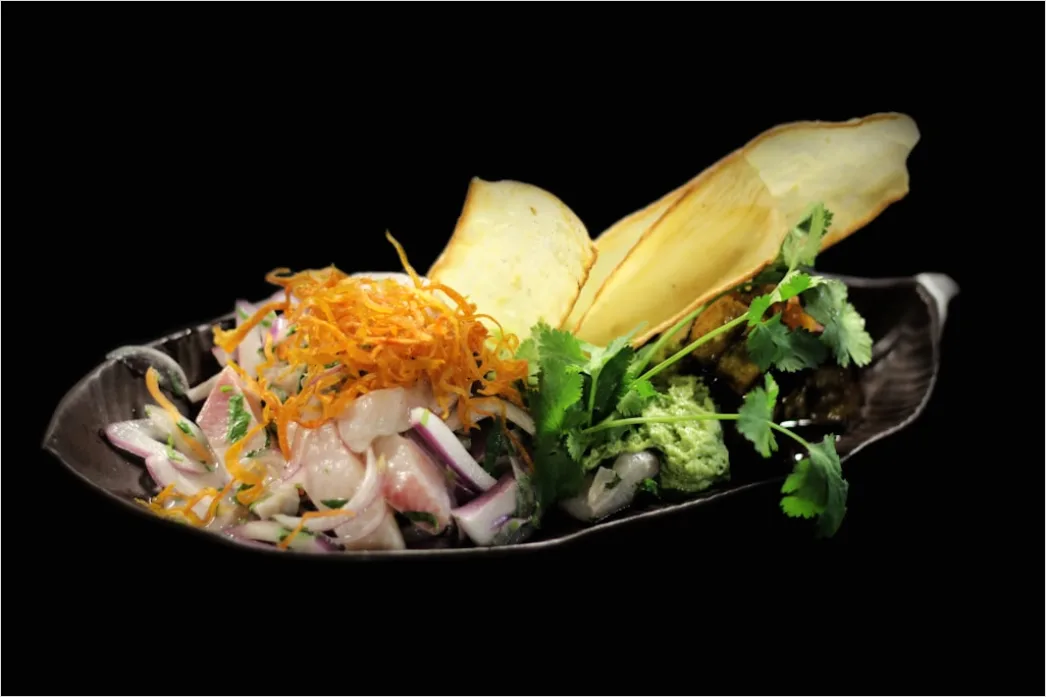 Detail Ceviche Teller Nahaufnahme Frisch Number 18