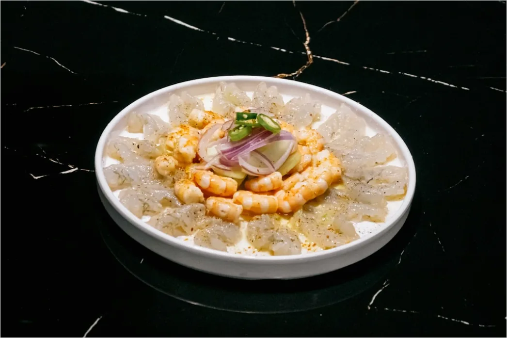 Detail Ceviche Teller Nahaufnahme Frisch Number 7