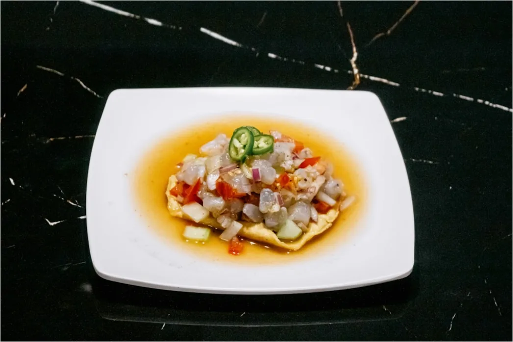 Detail Ceviche Teller Nahaufnahme Frisch Number 10