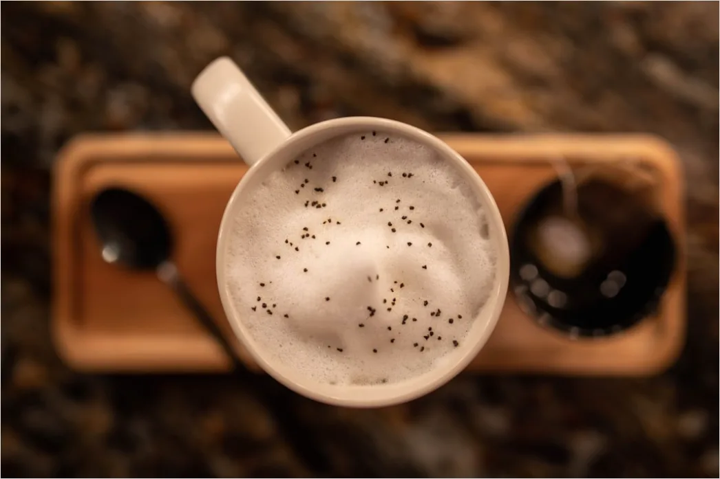 Detail Chai Latte Tasse Gewürze Nahaufnahme Number 17