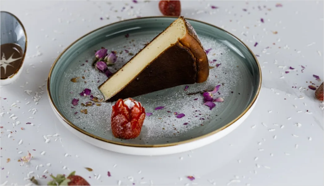 Detail Cheesecake Portion Nahaufnahme Cremig Elegant Number 19