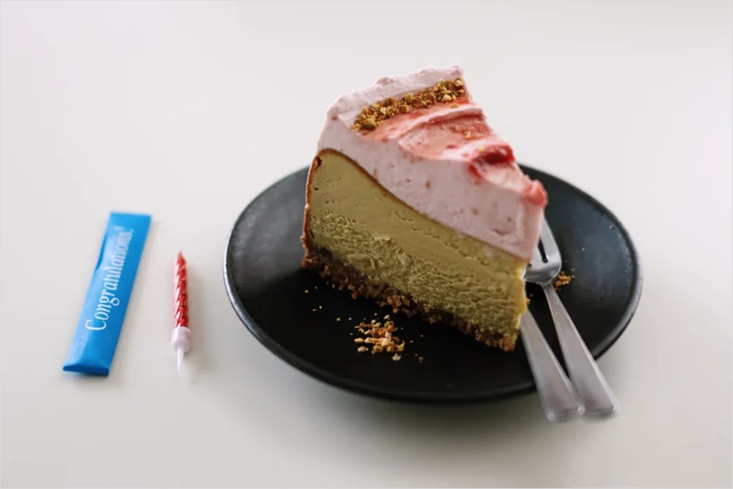 Detail Cheesecake Portion Nahaufnahme Cremig Elegant Number 20